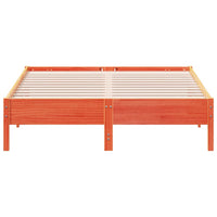 Thumbnail for Massivholzbett ohne Matratze Wachsbraun 160x200 Kiefernholz