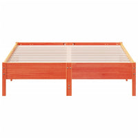 Thumbnail for Massivholzbett ohne Matratze Wachsbraun 150x200 cm Kiefernholz