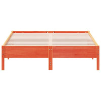 Thumbnail for Massivholzbett ohne Matratze Wachsbraun 120x200 cm Kiefernholz