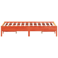 Thumbnail for Massivholzbett ohne Matratze Wachsbraun 135x190 cm Kiefernholz