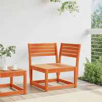 Thumbnail for Garten-Ecksofa Wachsbraun 73x73x78 cm Massivholz Kiefer