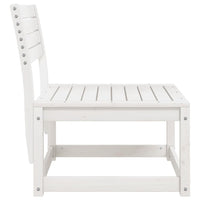 Thumbnail for Gartensofa Weiß Massivholz Kiefer