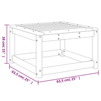 Thumbnail for Gartenhocker Massivholz Kiefer