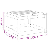Thumbnail for Gartenhocker Kiefernholz Imprägniert