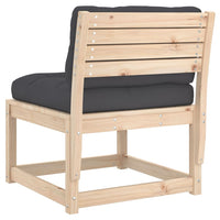 Thumbnail for Gartensofa mit Kissen Massivholz Kiefer