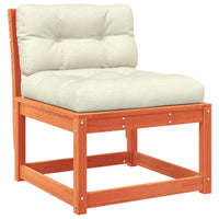 Thumbnail for Gartensofa mit Kissen Wachsbraun Massivholz Kiefer