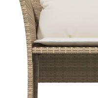 Thumbnail for Gartenstuhl mit Fußhocker Beige Poly Rattan