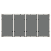 Thumbnail for Gartentisch mit Glasplatte Weiß 190x90x75 cm Poly Rattan