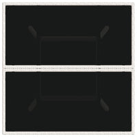 Thumbnail for Gartentisch mit Glasplatte Weiß 80x80x75 cm Poly Rattan