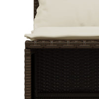Thumbnail for 4-tlg. Garten-Sofagarnitur mit Kissen Braun Poly Rattan