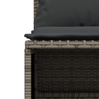 Thumbnail for 4-tlg. Garten-Sofagarnitur mit Kissen Grau Poly Rattan