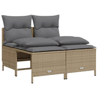 Thumbnail for 4-tlg. Garten-Sofagarnitur mit Kissen Beige Poly Rattan