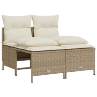 Thumbnail for 4-tlg. Garten-Sofagarnitur mit Kissen Beige Poly Rattan