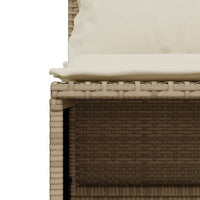 Thumbnail for 4-tlg. Garten-Sofagarnitur mit Kissen Beige Poly Rattan