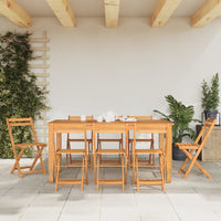 Thumbnail for Bistrostühle 8 Stk. Klappbar Massivholz Akazie