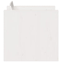 Thumbnail for Gartensessel Weiß 79x60x62 cm Massivholz Kiefer