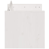 Thumbnail for Gartensofa 2-Sitzer Weiß 134x60x62 cm Massivholz Kiefer