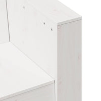 Thumbnail for Gartensofa 3-Sitzer Weiß 189x60x62 cm Massivholz Kiefer