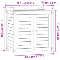 Thumbnail for Pflanztisch mit Ablagen 82,5x50x86,5 cm Massivholz Douglasie