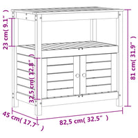 Thumbnail for Pflanztisch Ablagen 82,5x45x81 cm Imprägniertes Kiefernholz