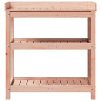 Thumbnail for Pflanztisch mit Ablagen 82,5x45x86,5 cm Massivholz Douglasie