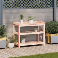 Thumbnail for Pflanztisch mit Ablagen 108x45x86,5 cm Massivholz Douglasie