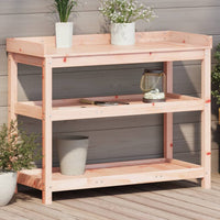 Thumbnail for Pflanztisch mit Ablagen 108x45x86,5 cm Massivholz Douglasie