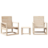 Thumbnail for 3-tlg. Garten-Lounge-Set Massivholz Kiefer