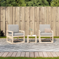 Thumbnail for 3-tlg. Garten-Lounge-Set Massivholz Kiefer