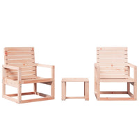 Thumbnail for 3-tlg. Garten-Lounge-Set Massivholz Douglasie