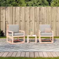Thumbnail for 3-tlg. Garten-Lounge-Set Massivholz Douglasie
