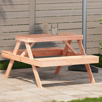 Thumbnail for Picknicktisch 105x134x75 cm Massivholz Douglasie