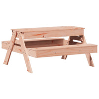 Thumbnail for Picknicktisch mit Sandkasten für Kinder Massivholz Douglasie