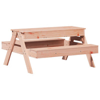 Thumbnail for Picknicktisch mit Sandkasten für Kinder Massivholz Douglasie