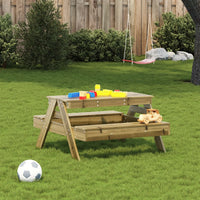 Thumbnail for Picknicktisch für Kinder 88x97x52 cm Imprägniertes Kiefernholz