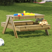 Thumbnail for Picknicktisch für Kinder 88x97x52 cm Imprägniertes Kiefernholz