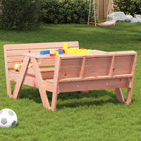 Thumbnail for Picknicktisch für Kinder 88x122x58 cm Massivholz Douglasie