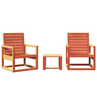 Thumbnail for 3-tlg. Garten-Lounge-Set Wachsbraun Massivholz Kiefer