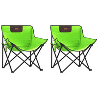 Thumbnail for Campingstühle 2 Stk. mit Tasche Klappbar Grün
