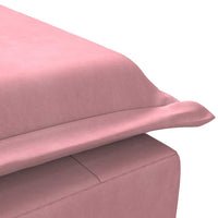 Thumbnail for Massage-Chaiselongue mit Nackenrolle Rosa Samt