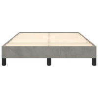Thumbnail for Bettgestell Hellgrau 120x190 cm Samt