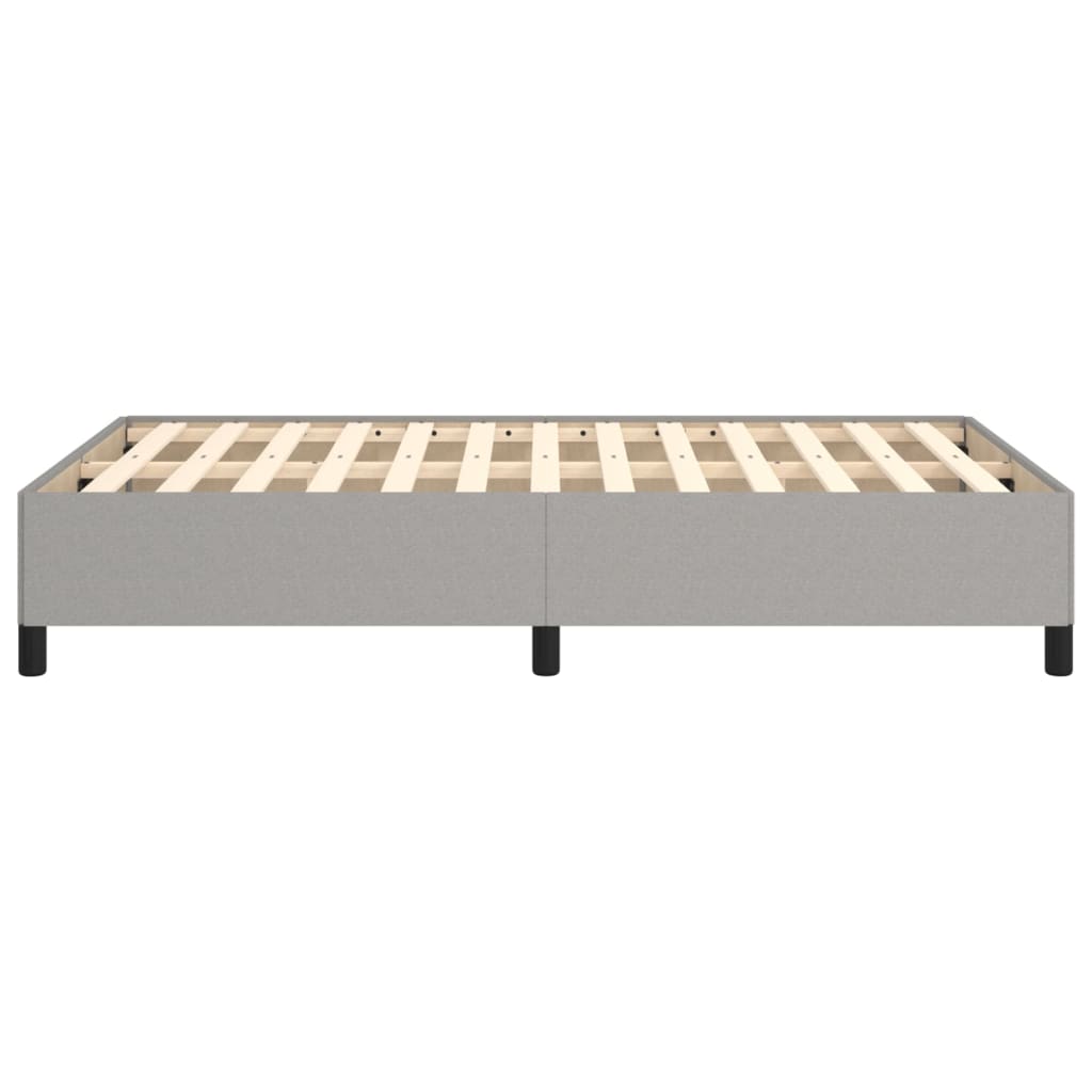 Bettgestell Hellgrau 120x190 cm Stoff