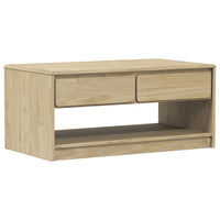 Thumbnail for Couchtisch SAUDA Eiche-Optik 99x55x45 cm Massivholz Kiefer