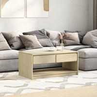 Thumbnail for Couchtisch SAUDA Eiche-Optik 99x55x45 cm Massivholz Kiefer