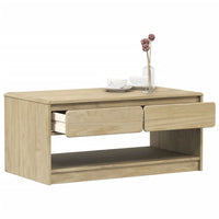 Thumbnail for Couchtisch SAUDA Eiche-Optik 99x55x45 cm Massivholz Kiefer