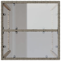 Thumbnail for Garten-Bartisch Grau 70x70x110 cm Poly Rattan
