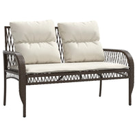 Thumbnail for 4-tlg. Garten-Sofagarnitur mit Kissen Braun Poly Rattan