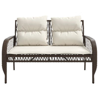 Thumbnail for 4-tlg. Garten-Sofagarnitur mit Kissen Braun Poly Rattan