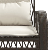 Thumbnail for 4-tlg. Garten-Sofagarnitur mit Kissen Braun Poly Rattan