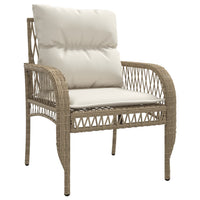 Thumbnail for 4-tlg. Garten-Sofagarnitur mit Kissen Beige Poly Rattan